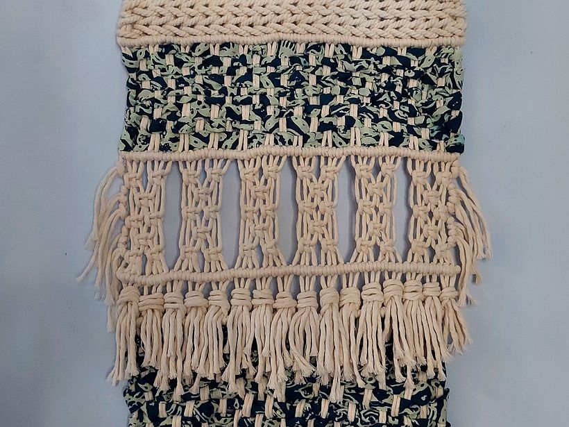 My project in Introduction to Macramé: Creation of a Decorative Tapestry course 4