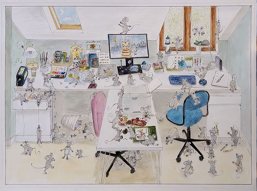  Mice causing havoc in my study