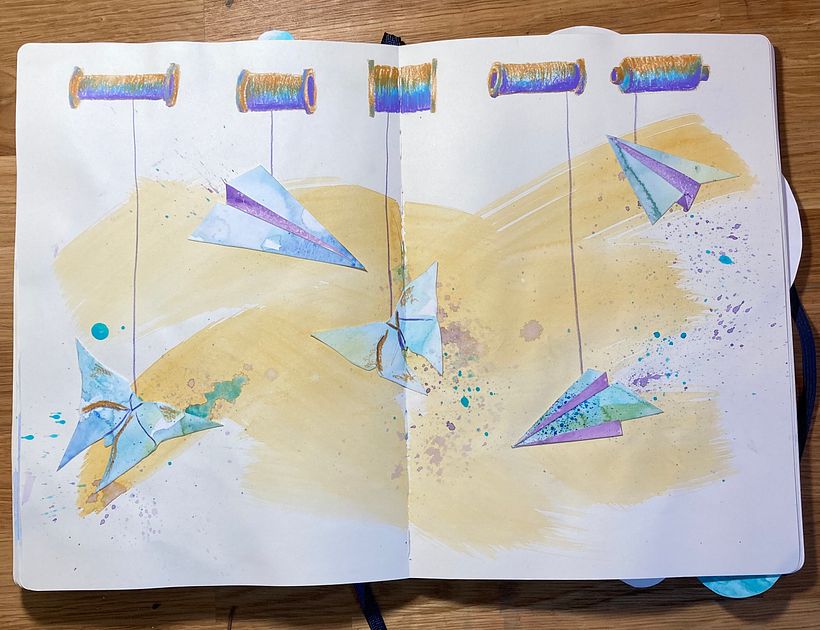 Using my sketchbook to play and explore 11