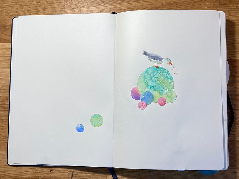 Using my sketchbook to play and explore 2