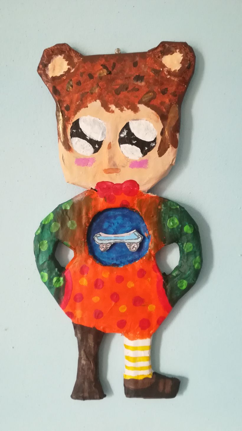 Il mio progetto del corso: Cartapesta per principianti: scolpisci personaggi colorati 1