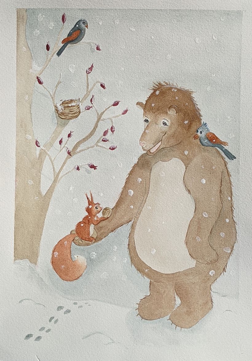 My project in Animal Characters in Watercolor for Children’s Books course 3