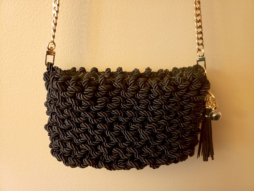 My project in Design and Knitting of Bags with Silk Cord  course 1