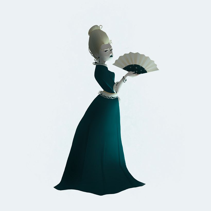 My project in Female Cartoon Character Design with Procreate course 3