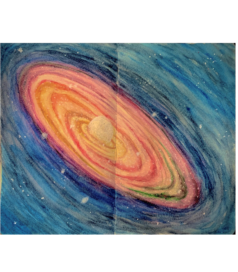 DAY 7: SPACE (watercolour)