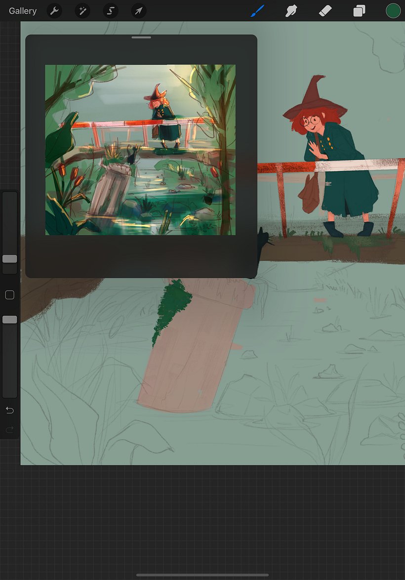 Clementine's project in Fantastical Illustrations with Procreate course 4