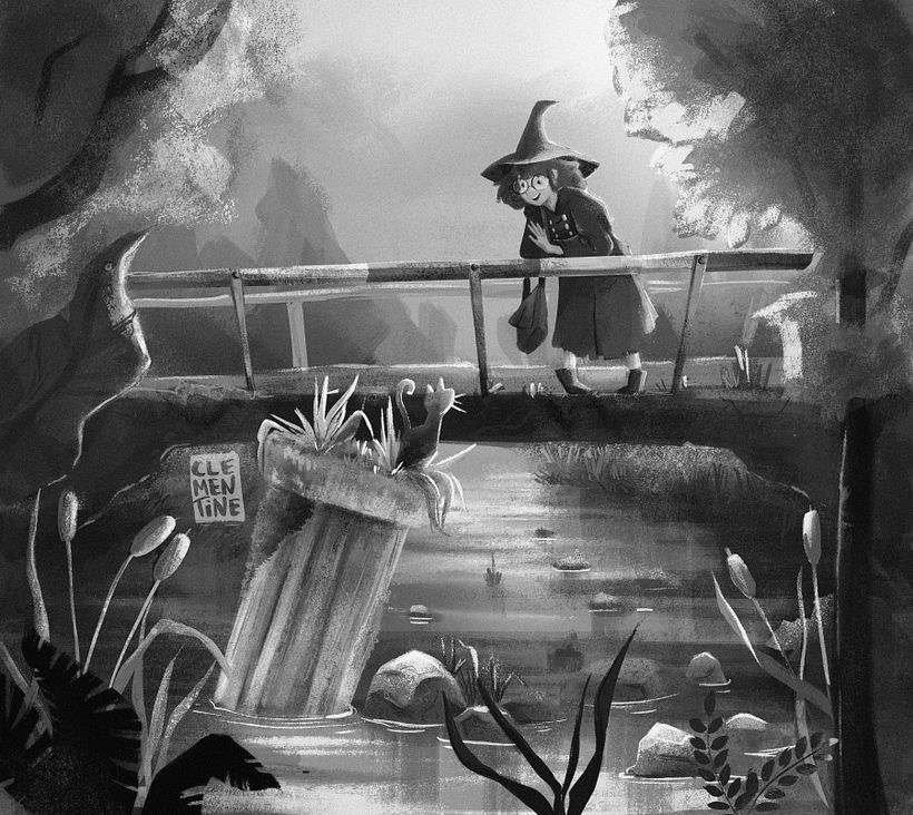Clementine's project in Fantastical Illustrations with Procreate course 6