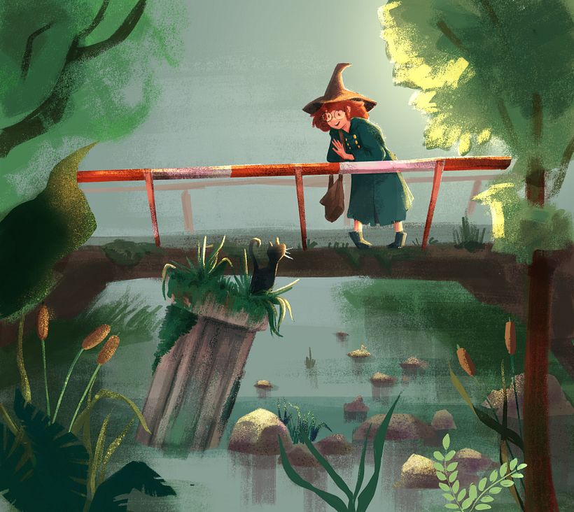 Clementine's project in Fantastical Illustrations with Procreate course 5