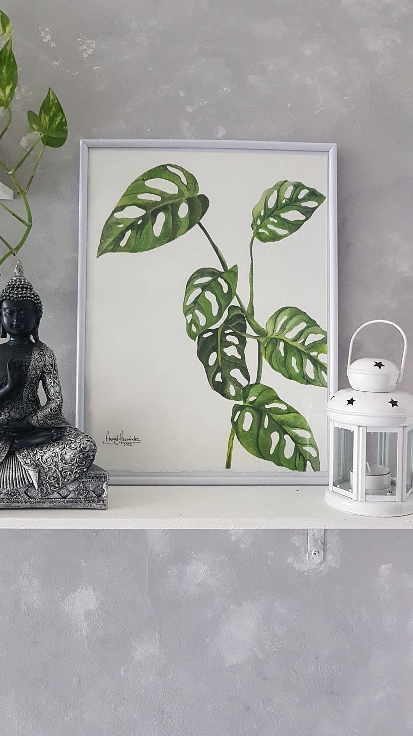 Acuarela botánica en acuarela  11