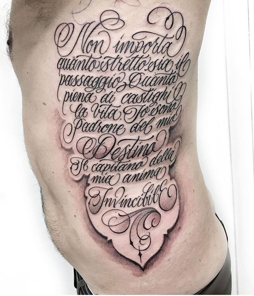 Scritta in corsivo semplice 