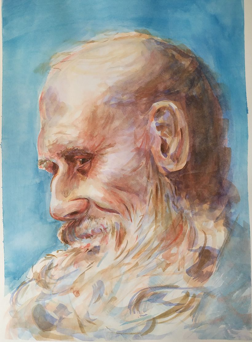 Mi Proyecto del curso: Retrato artístico en acuarela 1