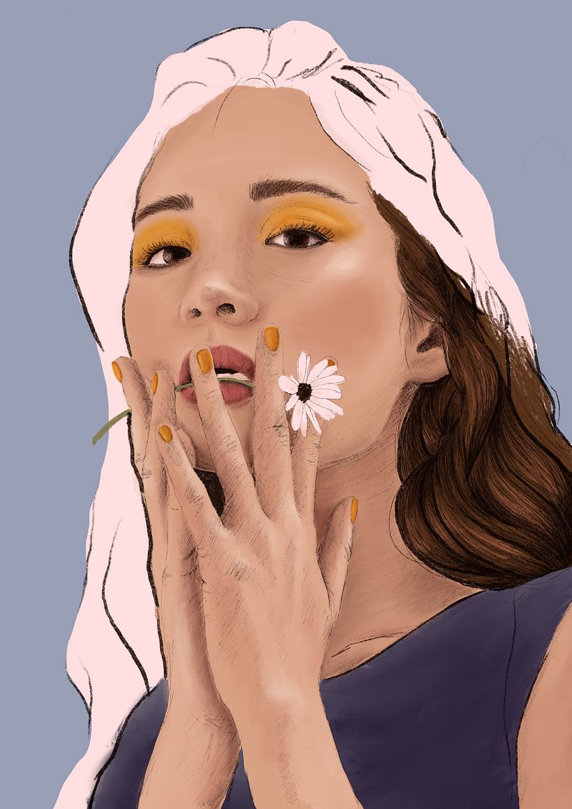 Mi Proyecto del curso: Retrato ilustrado con Procreate 3