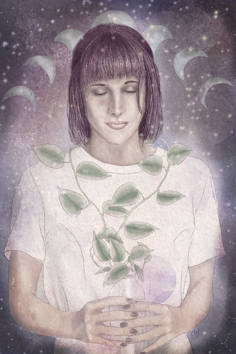 Mi Proyecto del curso: Retrato ilustrado con Procreate 2