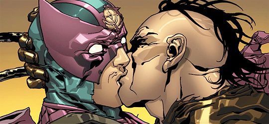 Daken seduces indiscriminately. Image: Marvel Comics.