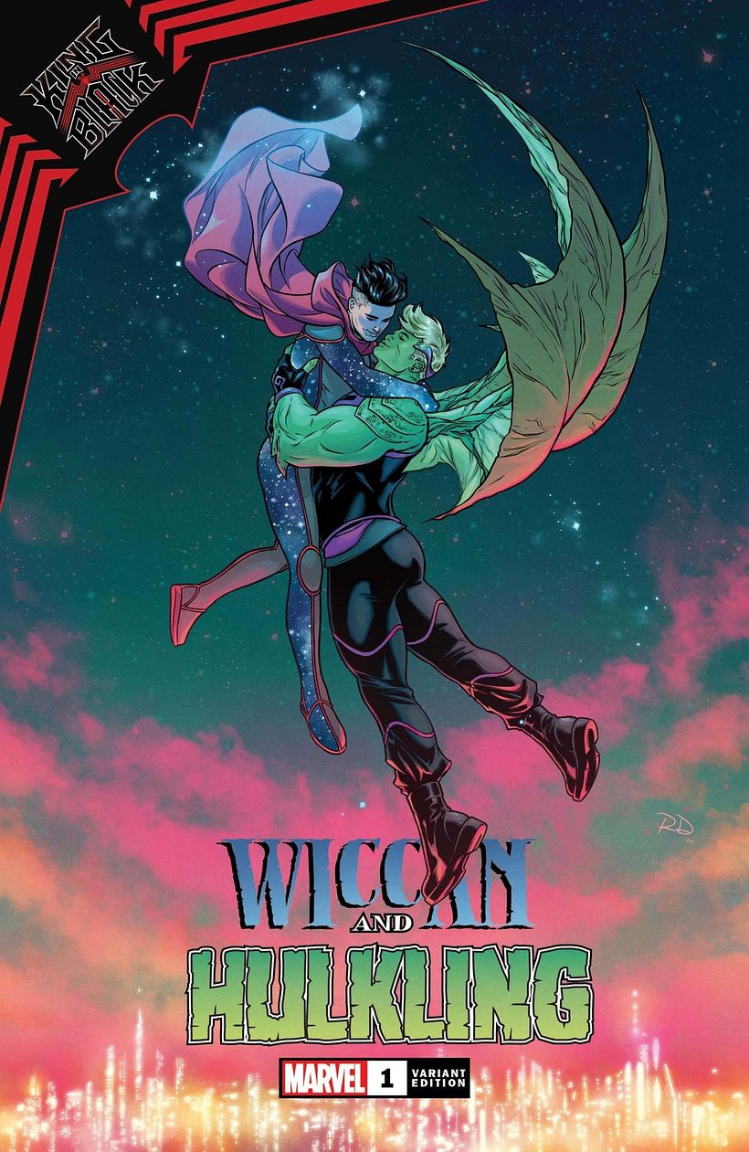 Wiccan und Hulkling leben ihre Liebe auf übernatürliche Weise. Bild: Marvel Comics.
