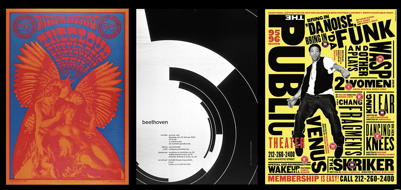 Different visual compositions selected by editorial designer Javier Alcaraz.