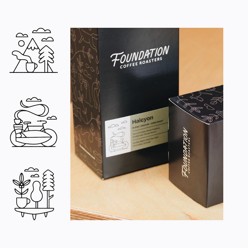 Illustration used for packaging and label design