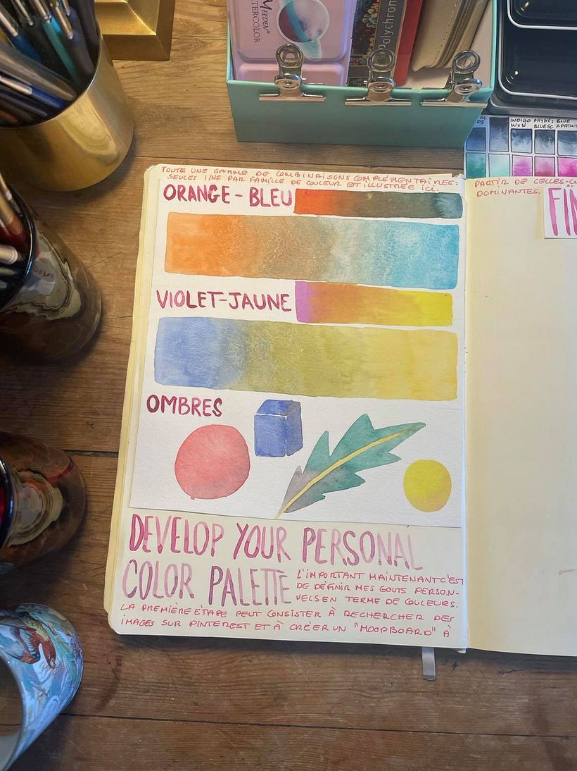 My project in Creation of Color Palettes with Watercolor course 3
