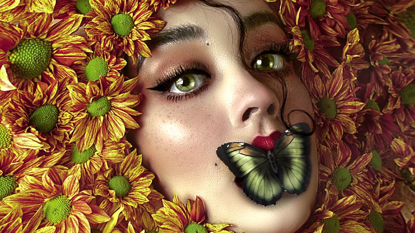 Las fotocomposiciones permiten jugar con la poesía.