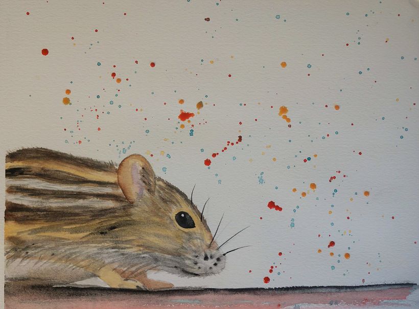My project in Expressive Animal Portraits in Watercolor course 1