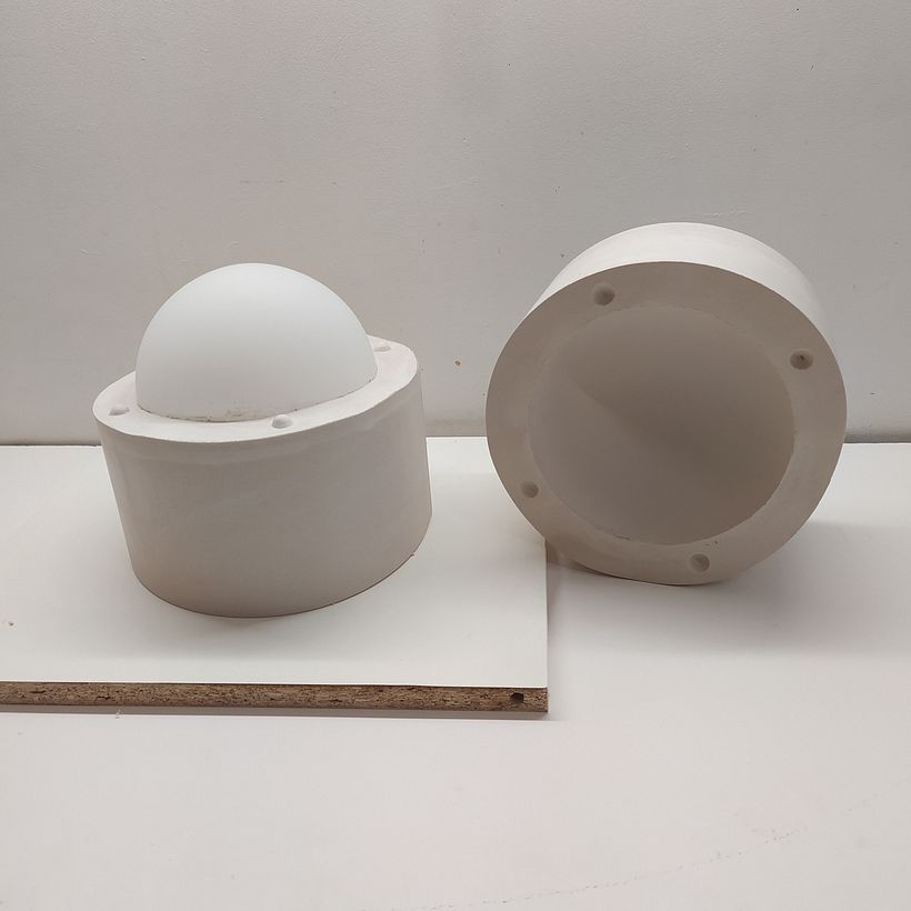 finished plaster mold