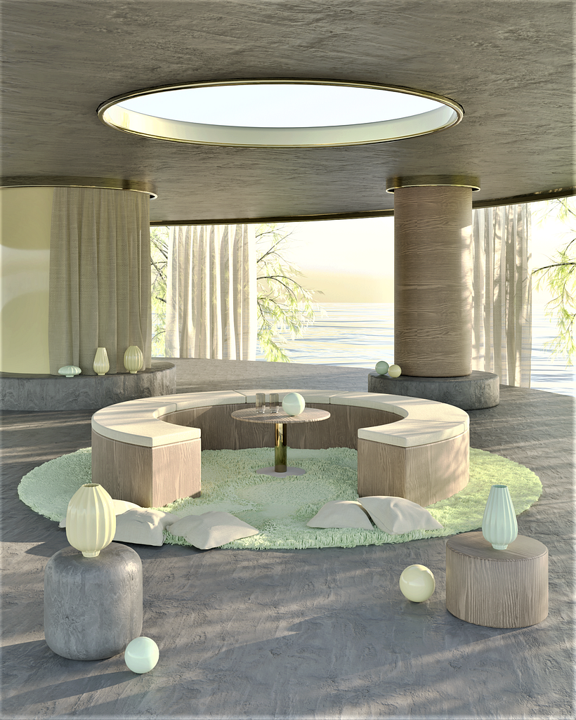 My project in Interior ArchViz: Create Surreal 3D Designs with Blender course 1