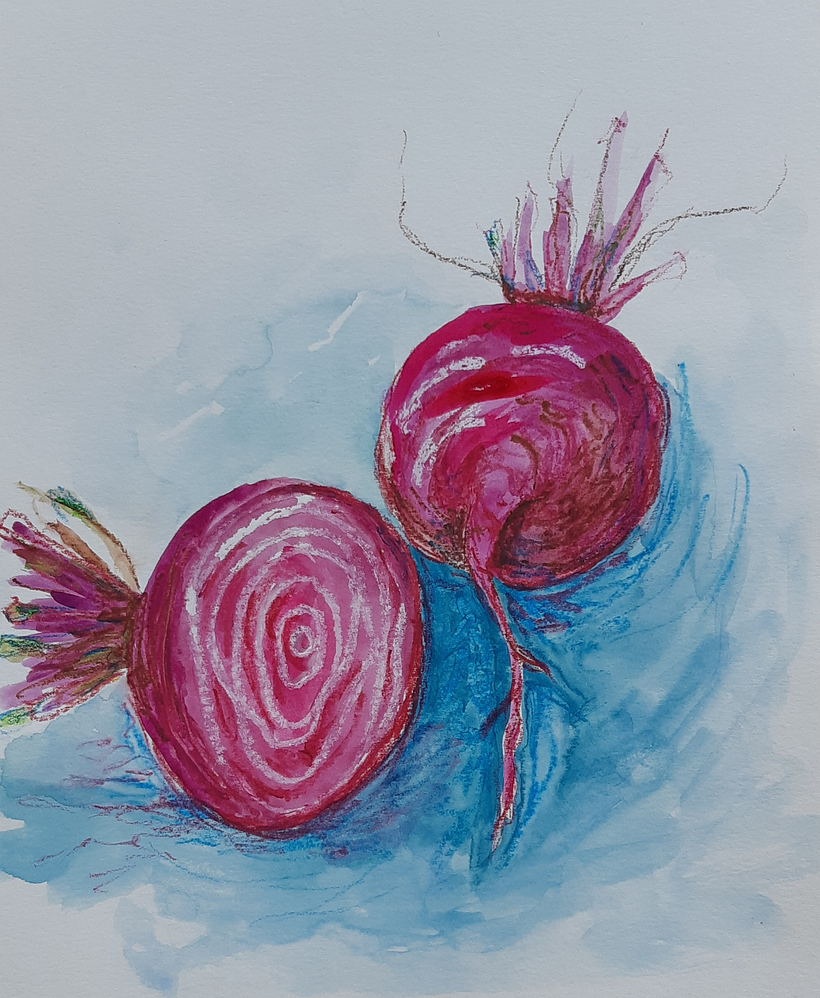 Beets in watercolor! (Claude Hamel)
