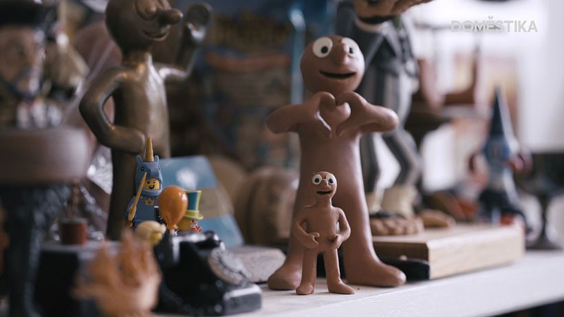 Morph models in Peter's office.