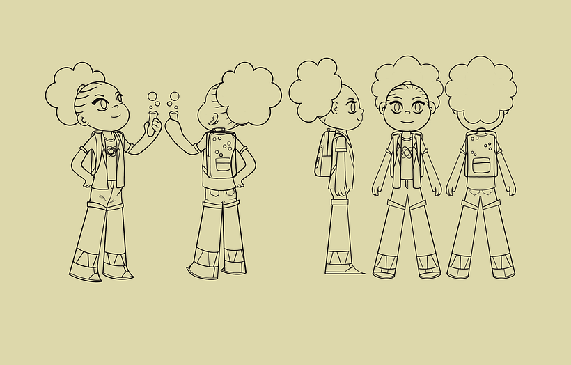 Meu projeto do curso: Design de personagens para animação com Photoshop 1