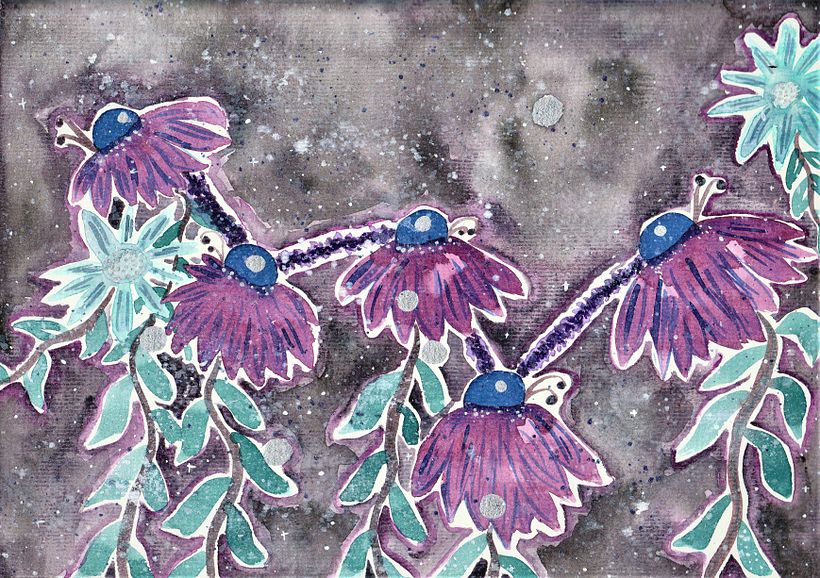Cassiopeia Daises. Final personal palette piece