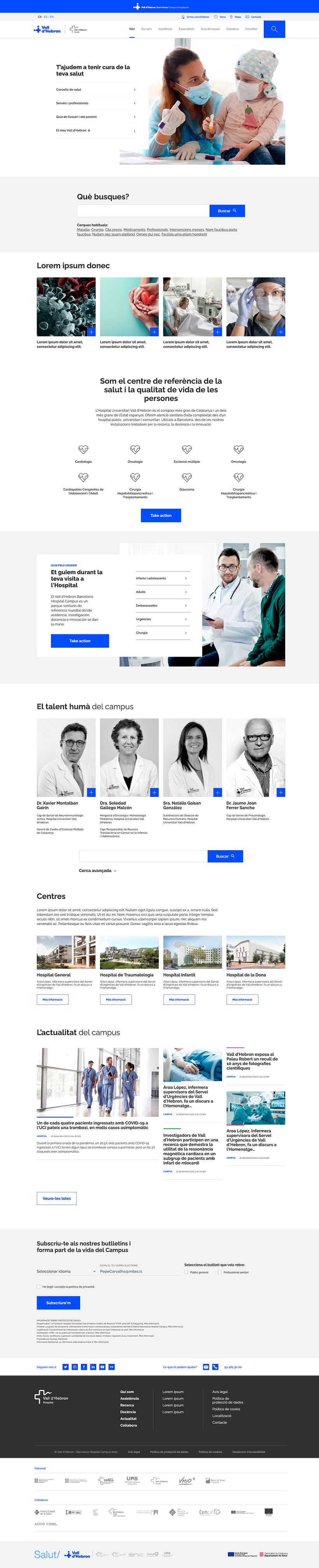 Proyecto: Hospital Universitari Vall d'Hebron (Maquetación Web) 19