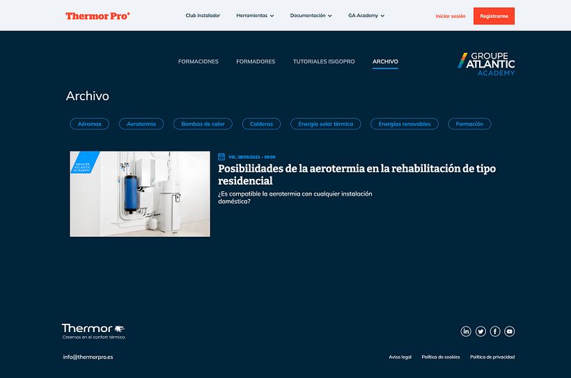 Proyecto: Thermor Pro+ (Maquetación Web) 7