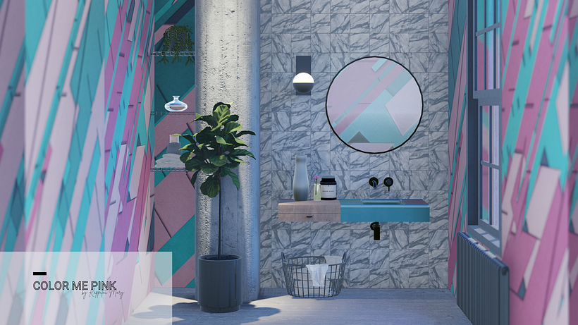 Color Me Pink-My project in Photorealism for Interior Spaces with Lumion course 1