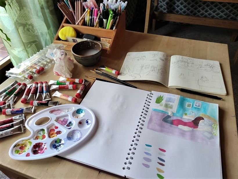 My project in Exploratory Sketchbook: Find Your Drawing Style course - Ilustración tradicional