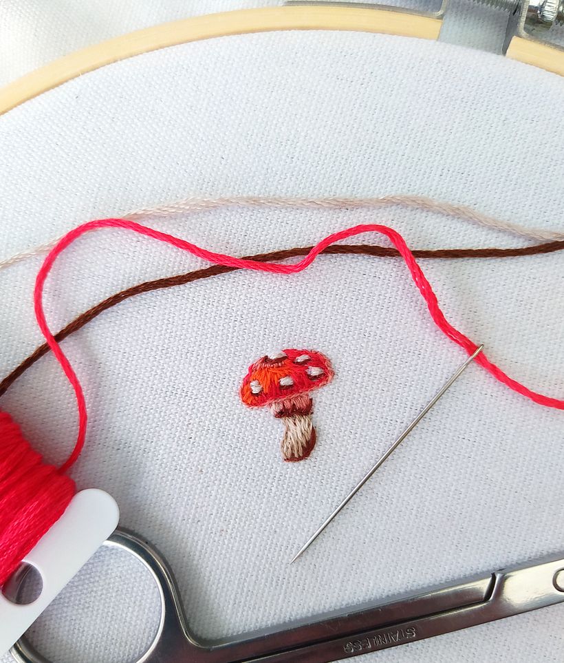 My project in Miniature Needlework: Make Embroidered Jewelry course 3