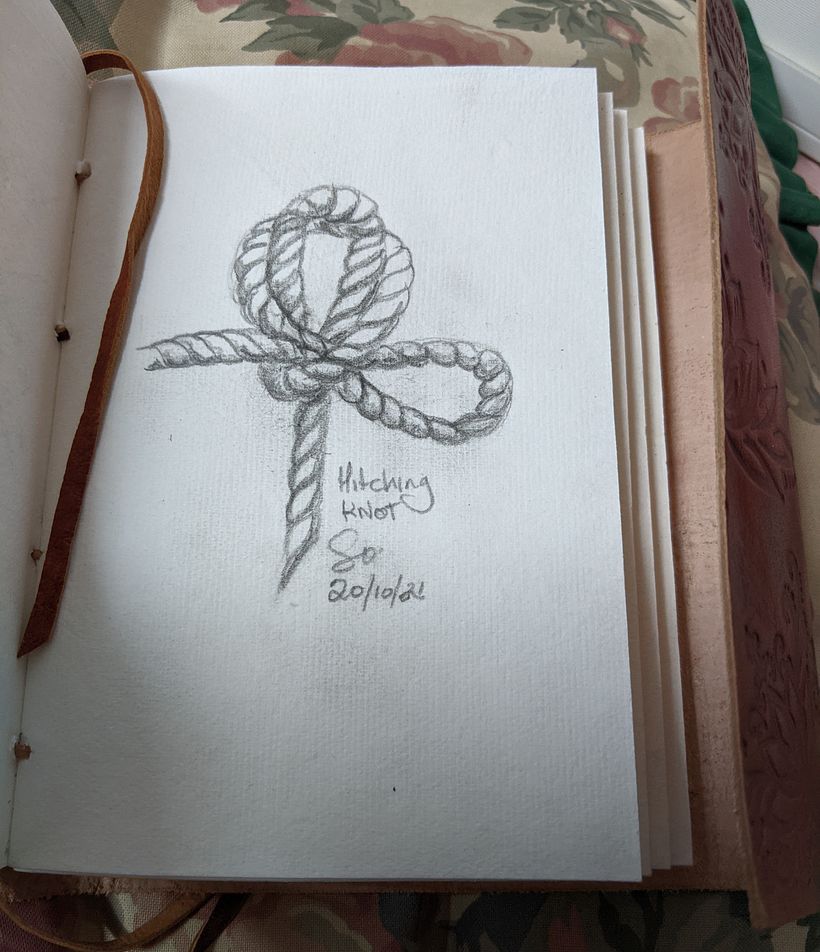 Day 20 Knot - a hitching knot is what St Mary MacKillop used to tie her horse.