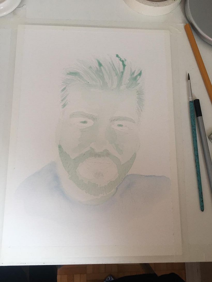 My project in Artistic Portrait with Watercolors course 4