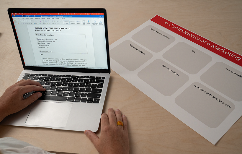 Tackling the marketing and bio section