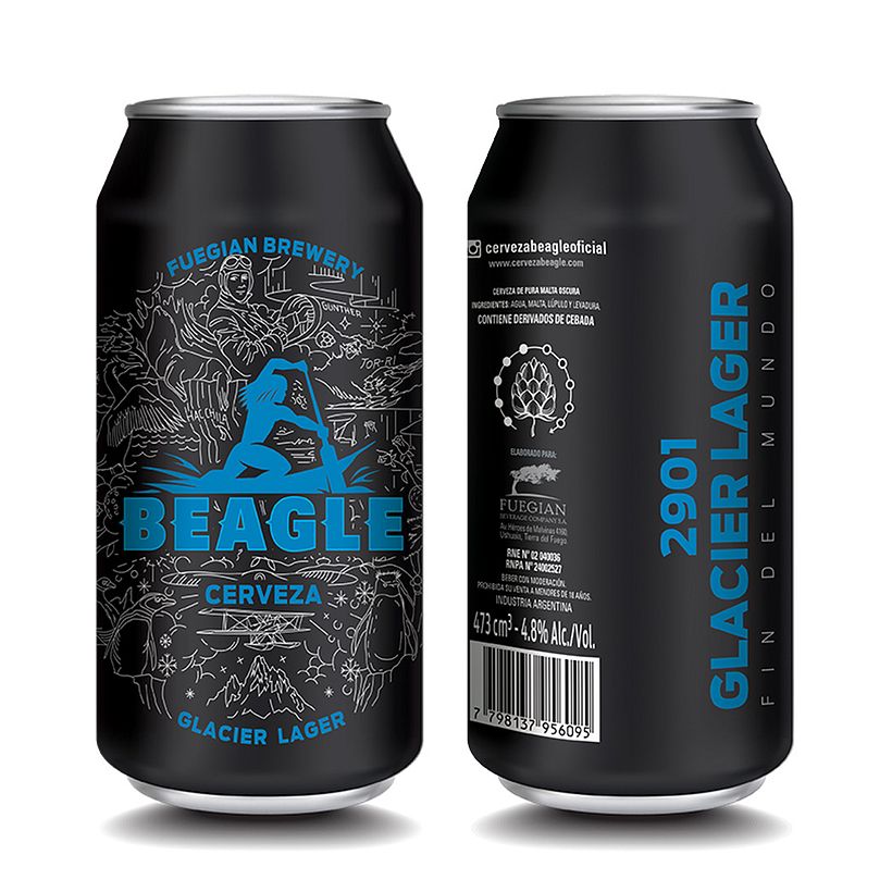 packaging cerveza CAPE HORN / BEAGLE - Ushuaia ARGENTINA. fin del mundo 4