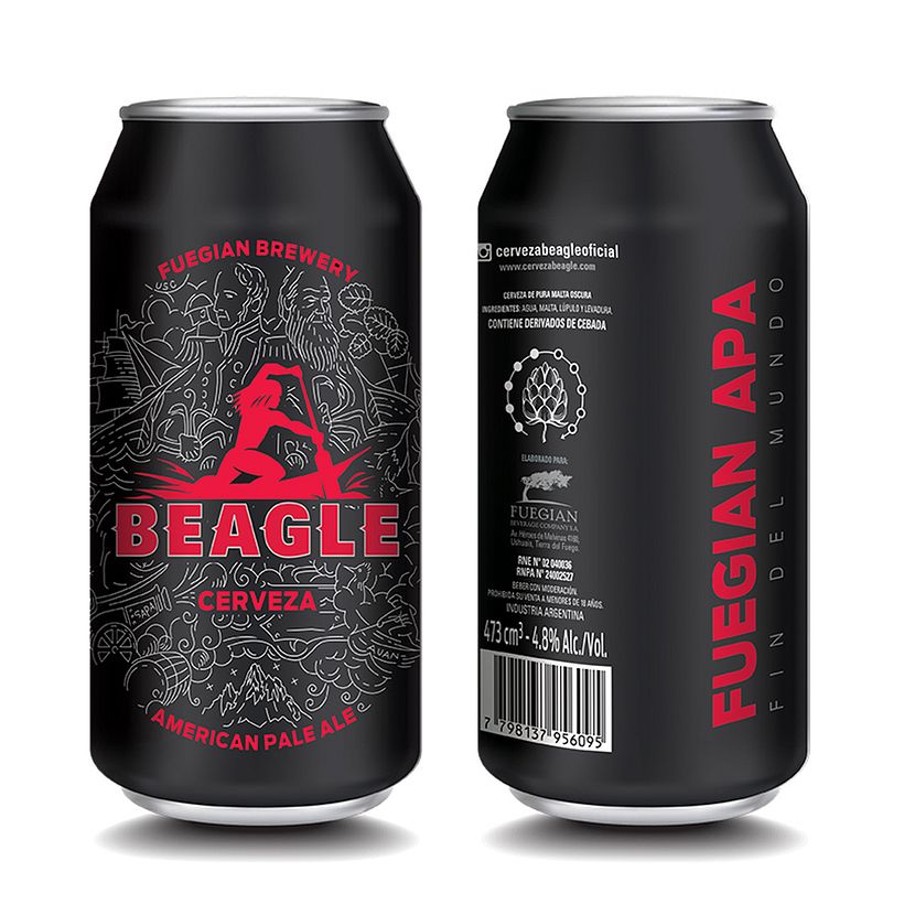 packaging cerveza CAPE HORN / BEAGLE - Ushuaia ARGENTINA. fin del mundo 5