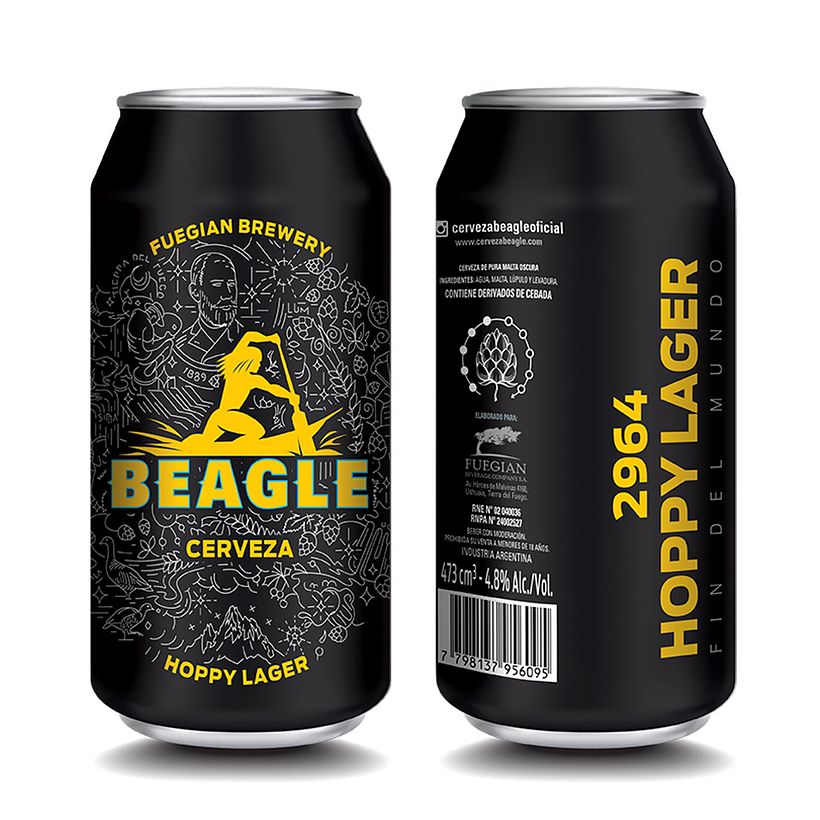packaging cerveza CAPE HORN / BEAGLE - Ushuaia ARGENTINA. fin del mundo 6