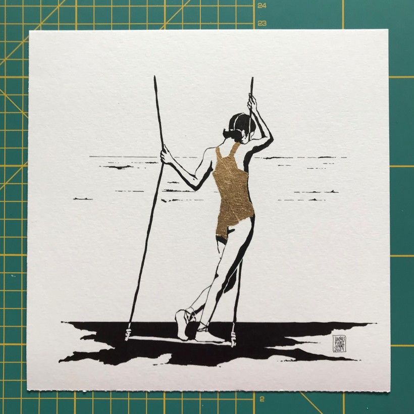 Dibujo del término "viajar" creado por Llanos Part Jornet. 