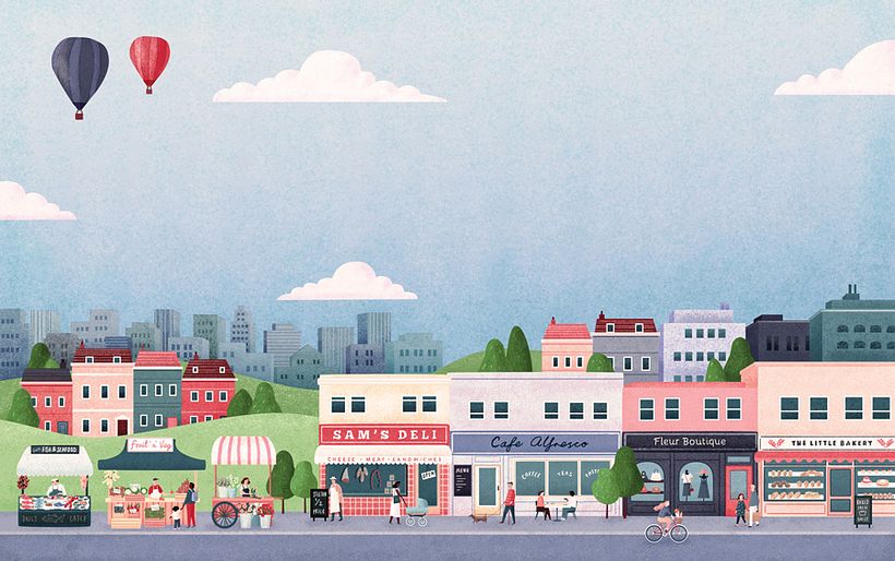 Mindful Cities  - Illustration traditionnelle
