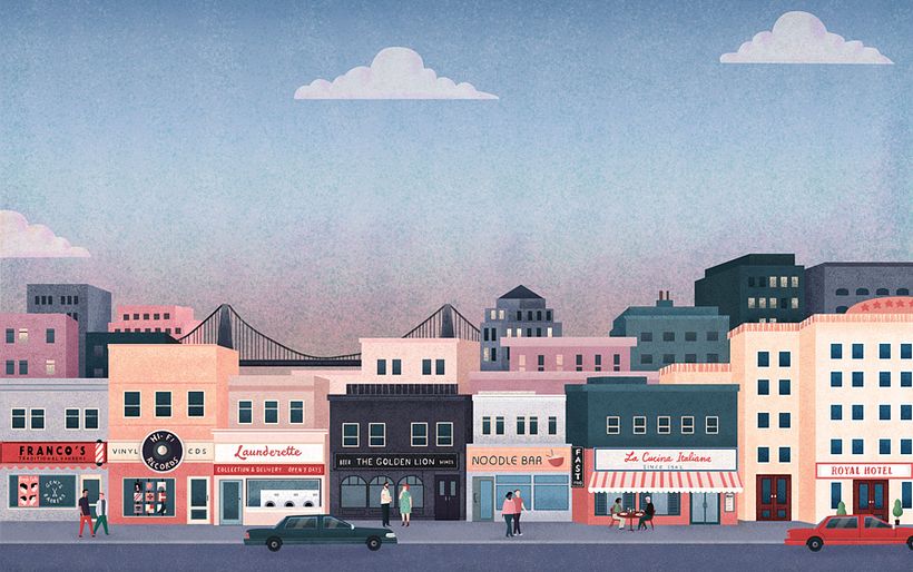 Mindful Cities  - Illustration traditionnelle
