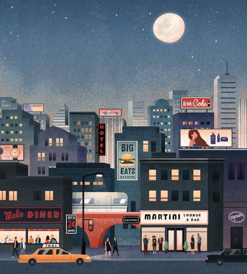 Mindful Cities  - Illustration traditionnelle