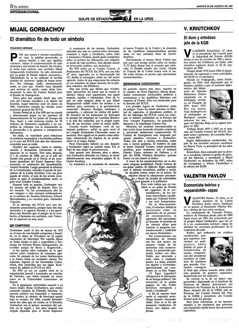 Sobre Mijaíl Gorbachov