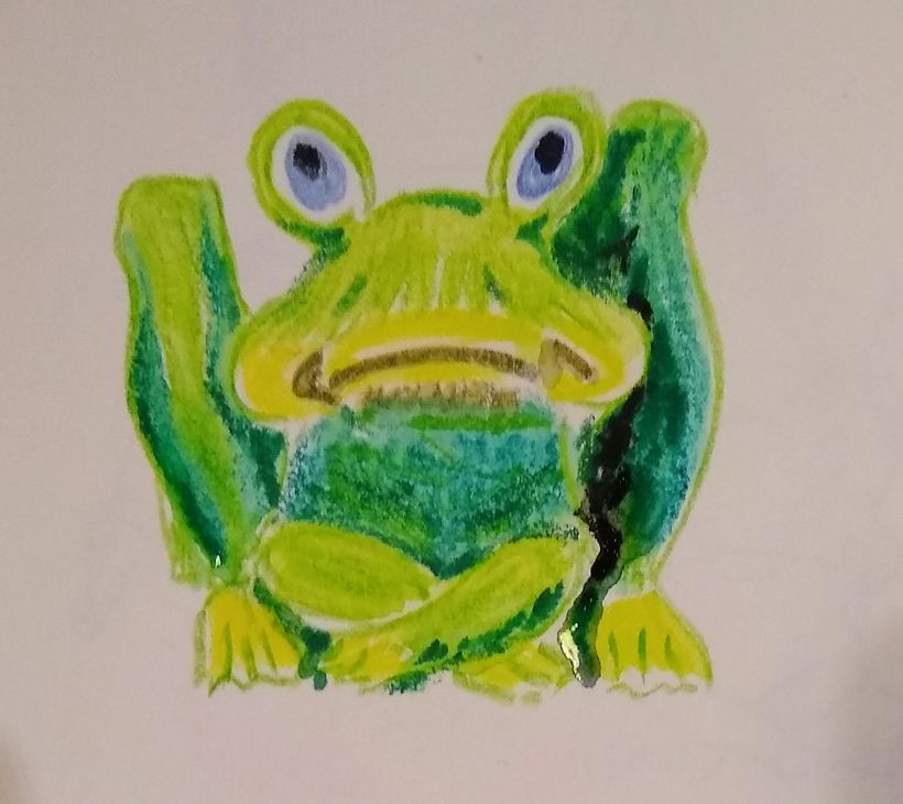 Day 23 Eye. The crazy eyes on my crazy frog!