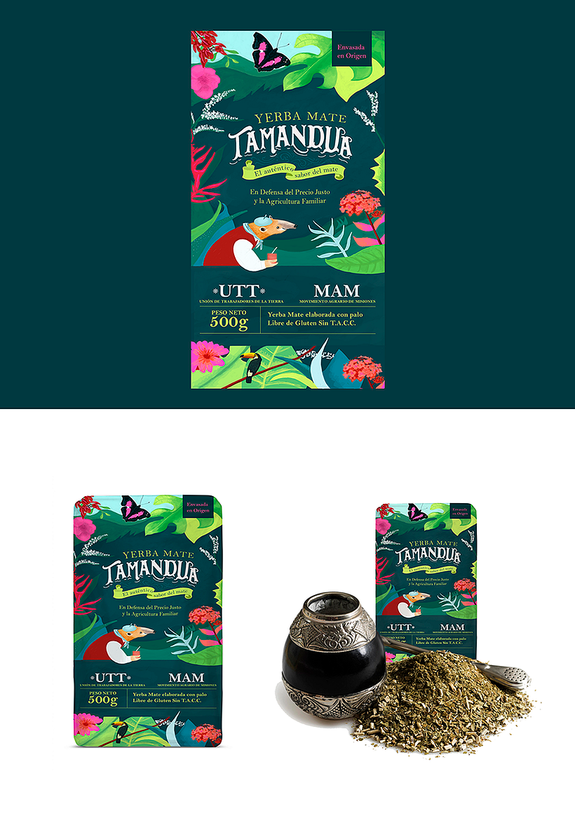 Packaging Yerba mate: inspiradación en la flora y fauna de la provincia de Misiones Argentina y en el fileteado porteño