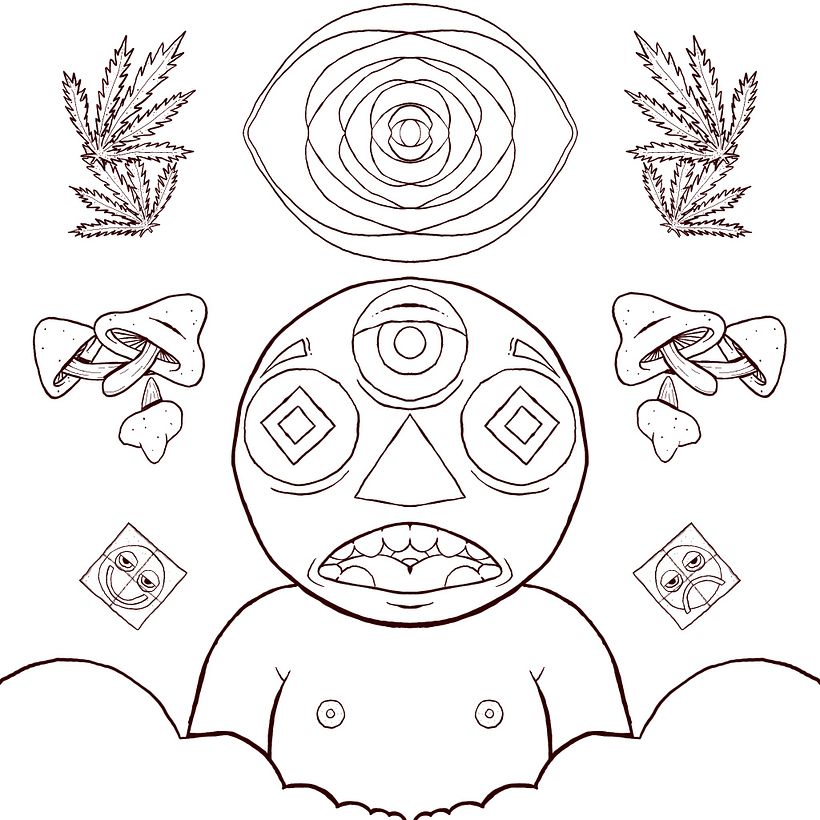 Ink outline