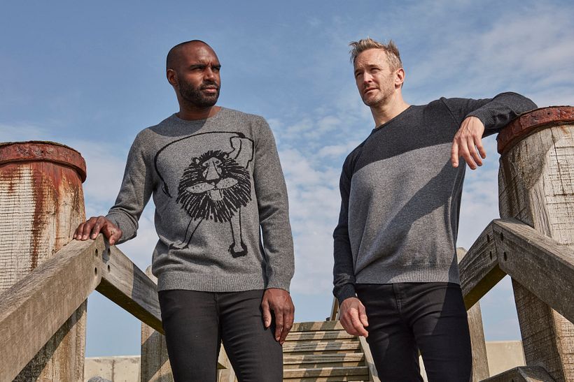 Lion and Leopard characters for menswear designers Hand & Jones. 4